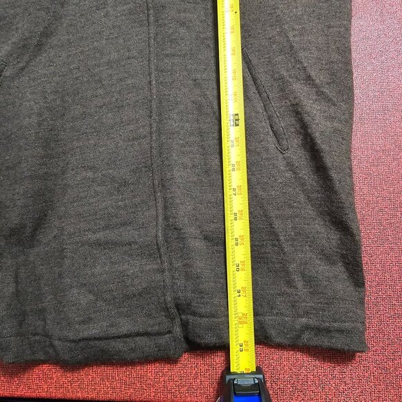 Susan Bristol Wool Blend Open Long Cardigan Jacket Sz XL Brown Tan Quiet Luxury - Picture 10 of 10